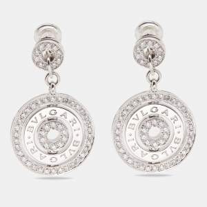 Bvlgari Astrale Diamond 18k White Gold Earrings