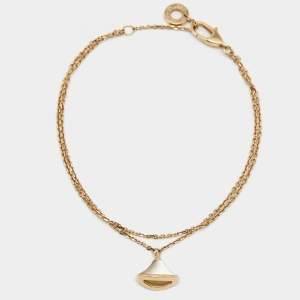 Bvlgari Divas' Dream Mother of Pearl 18k Rose Gold Charm Bracelet SM
