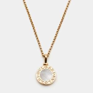 Bvlgari Bvlgari Mother of Pearl 18k Rose Gold Diamond Necklace