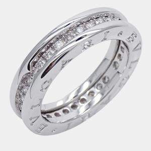Bvlgari B.Zero1 18K White Gold Diamond Ring EU 51