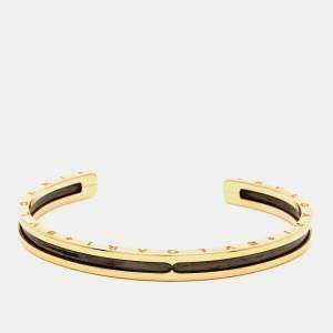 Bvlgari B.Zero1 18k Rose Gold Stainless Steel Open Cuff Bracelet SM