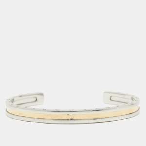 Bvlgari B.Zero1 Steel & 18K Yellow Gold Open Cuff Bracelet 