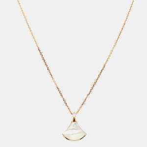 Bvlgari Divas' Dream Diamond Mother of Pearl 18K Rose Gold Pendant Necklace