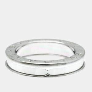 Bvlgari 18K White Gold B.Zero1 Band Ring EU 50