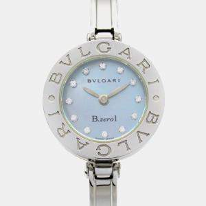 Bvlgari Blue Shell Stainless Steel B.Zero1 BZ22S Quartz Women's Wristwatch 22 mm