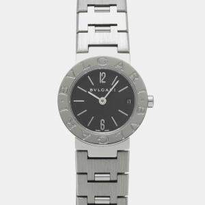 Bvlgari Black Stainless Steel Bvlgari Bvlgari BB23SS Quartz Women's Wristwatch 23 mm