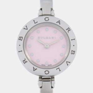 Bvlgari Pink Stainless Steel B.Zero1 BZ23S Quartz Women's Wristwatch 23 mm