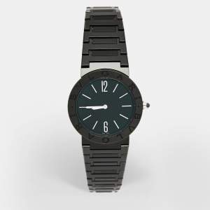 Bvlgari Black PVD Coated Stainless Steel Bvlgari Bvlgari 103557 Women's Wristwatch 33 mm