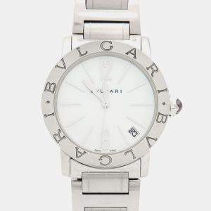 Pre Owned Bvlgari BBL33S Automatic White Stainless Steel Women's Wristwatch 33 mm
