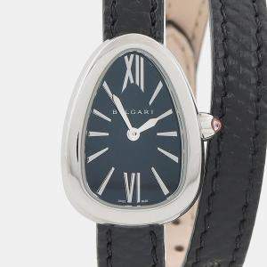 Pre Owned Bvlgari Serpenti 102782 Quartz Stainless Steel Women's Wristwatch 28 mm