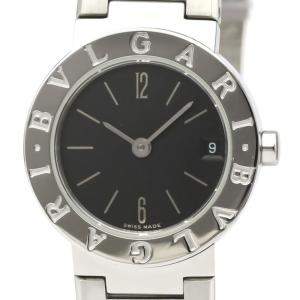 Bvlgari Black Stainless Steel BB23SS Women's Wristwatch 23 MM