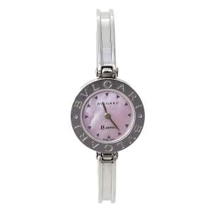 Bvlgari Pink Mother of Pearl Stainless Steel B.Zero1 BZ22S Women's Wristwatch 22 mm