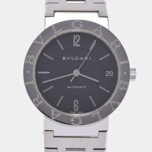 Bvlgari Black Stainless Steel Bvlgari Bvlgari BB33SS Automatic Men's Wristwatch 33 MM