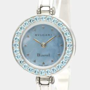 Bvlgari Blue Diamond Stainless Steel B.Zero1 BZ22S Women's Wristwatch 22 mm