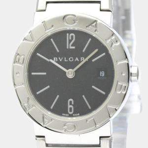 Bvlgari Black Stainless Steel Bvlgari Bvlgari BB26SS Women's Wristwatch 26 mm