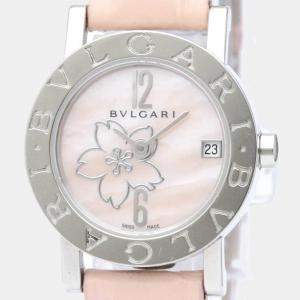Bvlgari MOP Stainless Steel Bvlgari Bvlgari BB23SL Women's Wristwatch 23 mm