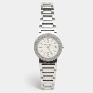 Bvlgari Silver White Stainless Steel Bvlgari Bvlgari BB26SS Women's Wristwatch 26 mm