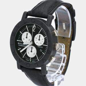 Bvlgari Black Carbongold BB38CLCH Women's Wristwatch 38 mm