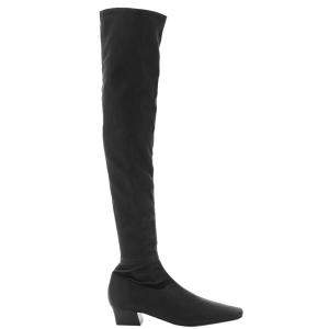 By Far Black Stretch Leather Colette Boots Size IT 38
