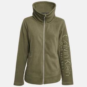 Calvin Klein Green Synthetic Fleece Performance Jacket XL