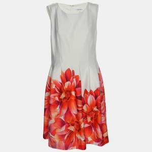 Calvin Klein Multicolor Floral Print Jersey Midi Dress XL