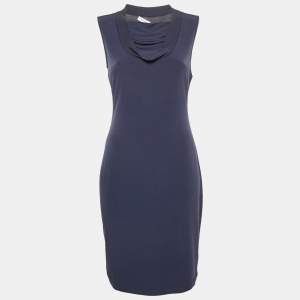 Calvin Klein Navy Blue Jersey Sleeveless Short Dress M