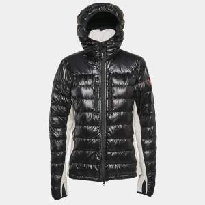 Canada Goose Black Nylon Hooded Zip-Up Puffer Down Jacket L