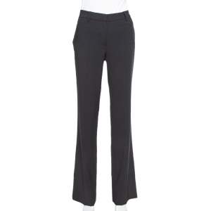 CH Carolina Herrera Black Wool Straight Leg Pants S