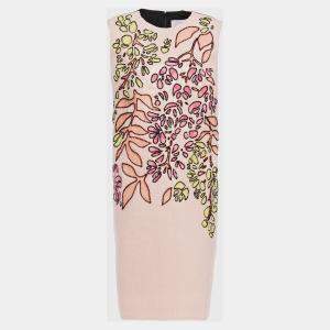 Carolina Herrera Multicolor Sequin Shift Dress Size 8