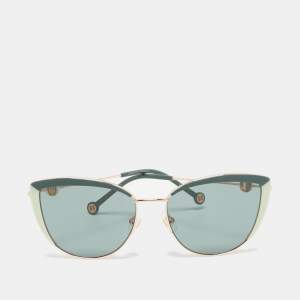 Carolina Herrera Green HER 0112/S Butterfly Sunglasses