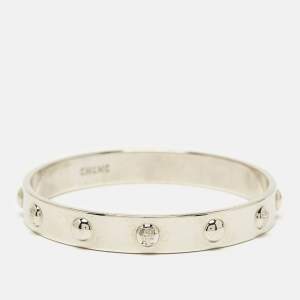  Carolina Herrera CH Silver Tone Bangle Bracelet