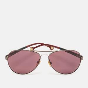 Carolina Herrera Black/Red SHE070V Aviator Sunglasses