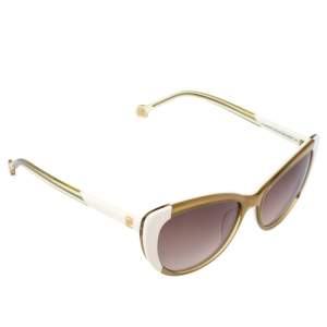 Carolina Herrera Bicolor/ Brown Gradient SHE648 Cateye Sunglasses