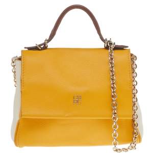 Pre Owned Carolina Herrera Multicolor Leather Minuetto Top Handle Bag