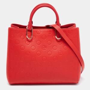 Pre Owned CH Carolina Herrera Red Leather Tote