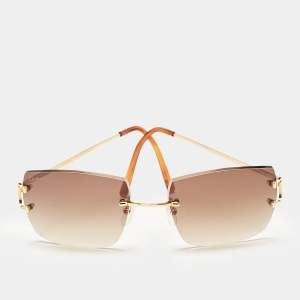 Cartier Brown Gradient CT009RS Signature C de Cartier Square Sunglasses