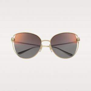 Cartier Gold - Butterfly Shaped Panther Sunglasses