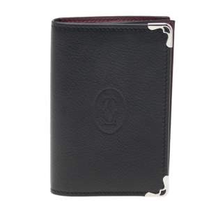 مملوكة مسبقًا Cartier Black Leather Must de Cartier Card Holder