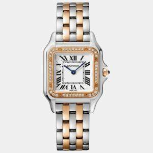 Cartier -18K Rose Gold and Stainless Steel 27 Panthere de Cartier W3PN0007