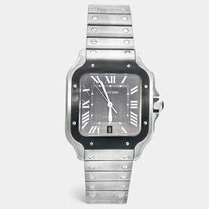 Cartier Santos de Cartier Stainless Steel Automatic Large Model Wssa0037 Men's Watch 39.8 MM