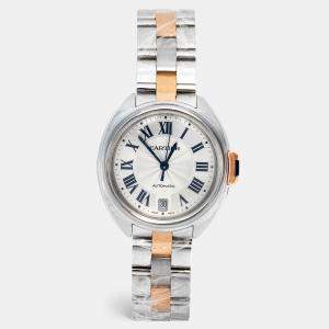 Cartier Cle de Cartier 18K Rose Gold & Stainless Steel W2Cl0003 Men's Watch 35 MM
