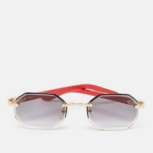 Cartier Red/Black Gradient CT04395S Elongated C de Cartier Oval Sunglasses 