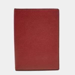 Cartier Red Leather Passport Holder 