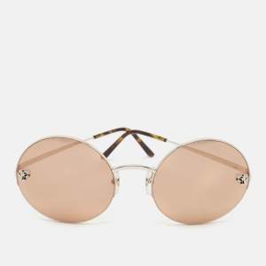 Cartier Brown Panthère de Cartier Round Sunglasses 