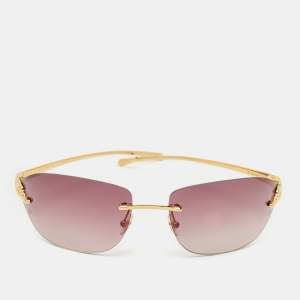 Cartier Purple Gradient CT0068S Panthère de Cartier Sunglasses