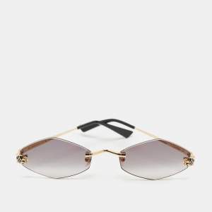 Pre Owned Cartier Grey Gradient CT0433S Panthère De Cartier Oval Sunglasses