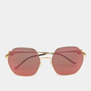 Cartier Multicolor/Gold Tone CT026/S Panthère De Cartier Square Sunglasses
