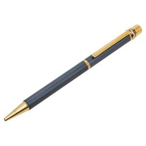 Pre Owned Cartier Grey Guilloche Stylo Bille Nouveau Ballpoint Pen