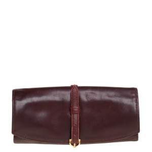 Cartier Burgundy Leather Jewelry Case
