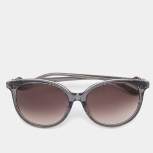 Pre Owned Cartier Black/Grey Gradient Cat Eye Sunglasses